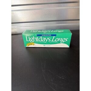 Vintage 2004 Kotex Lightdays Longs Pantiliners Unscented 18 Count New Box